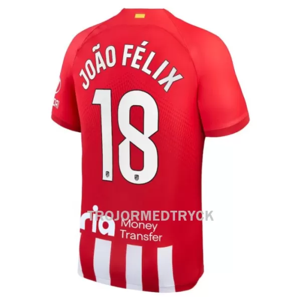 Atlético Madrid João Félix 18 Fotbollströja Barn Hemma 2023/24