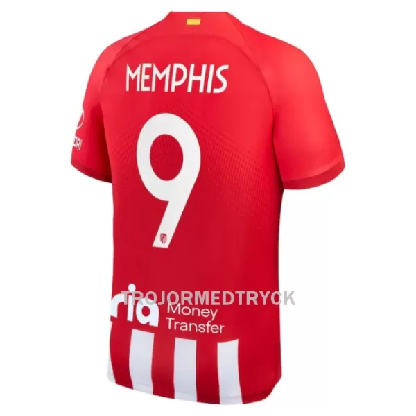 Atlético Madrid Memphis 9 Fotbollströja Hemma 2023/24