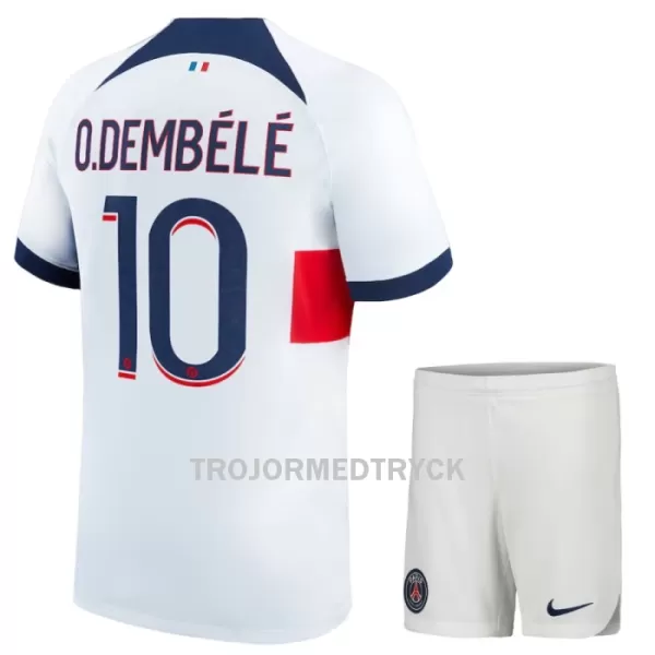 Paris Saint-Germain Dembele 10 Fotbollströja Barn Borta 2023/24