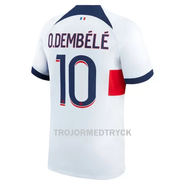 Paris Saint-Germain Dembele 10 Fotbollströja Barn Borta 2023/24