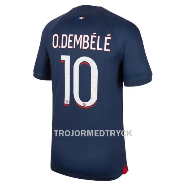 Paris Saint-Germain Dembele 10 Fotbollströja Barn Hemma 2023/24