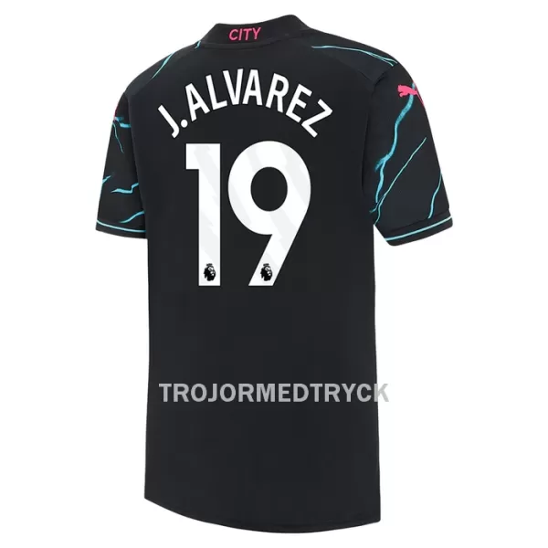 Manchester City J. Alvarez 19 Fotbollströja Barn Tredje 2023/24