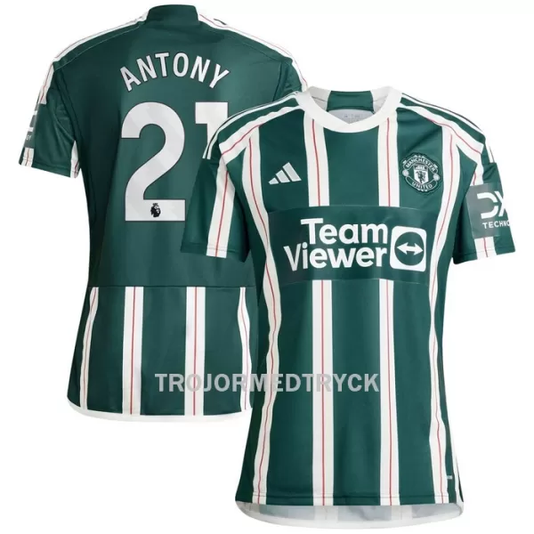 Manchester United Antony 21 Fotbollströja Borta 2023/24