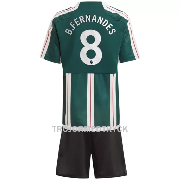 Manchester United Bruno Fernandes 8 Fotbollströja Barn Borta 2023/24