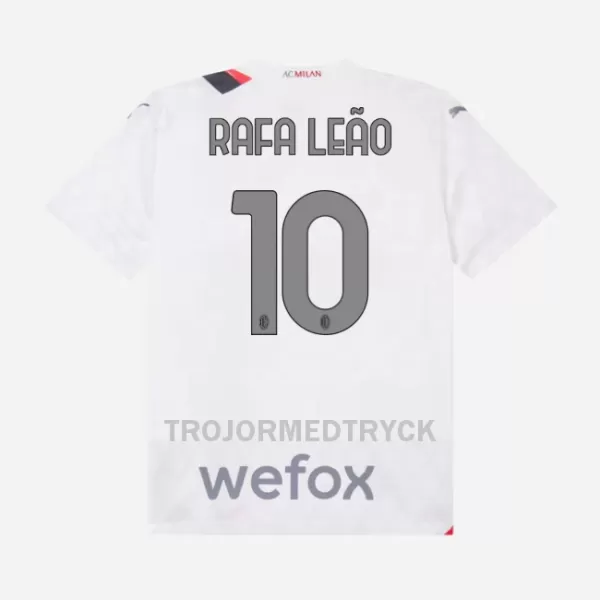 AC Milan Rafael Leao 10 Fotbollströja Barn Borta 2023/24