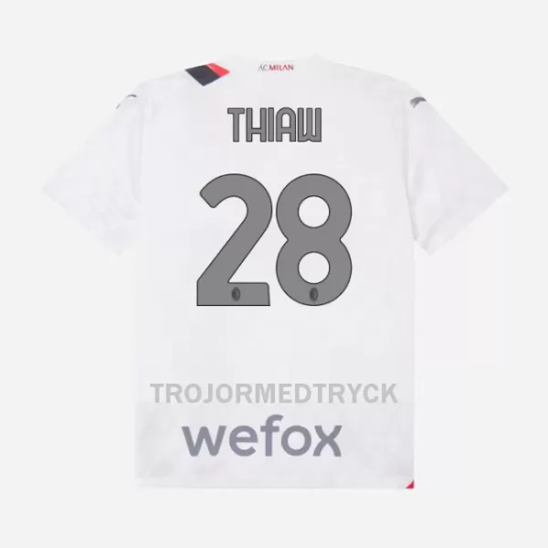 AC Milan Thiaw 28 Fotbollströja Barn Borta 2023/24