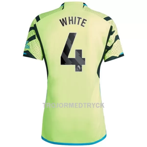 Arsenal White 4 Fotbollströja Borta 2023/24