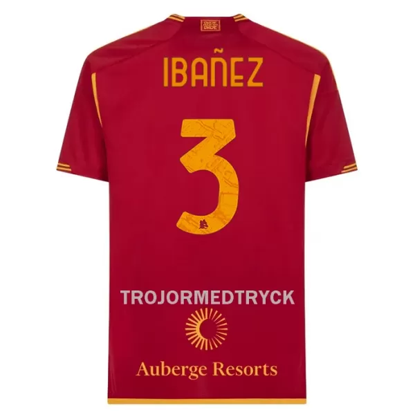 AS Roma Ibanez 3 Fotbollströja Hemma 2023/24