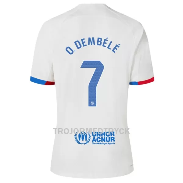 FC Barcelona O. Dembele 7 Fotbollströja Barn Borta 2023/24