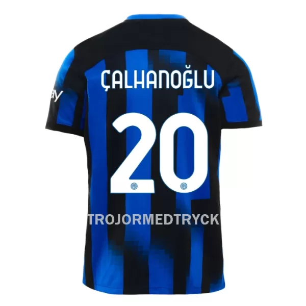 Inter Milan Calhanoglu 20 Fotbollströja Barn Hemma 2023/24