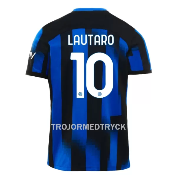 Inter Milan Lautaro Martinez 10 Fotbollströja Hemma 2023/24