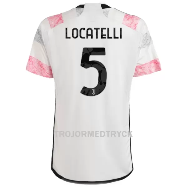 Juventus Locatelli 5 Fotbollströja Barn Borta 2023/24