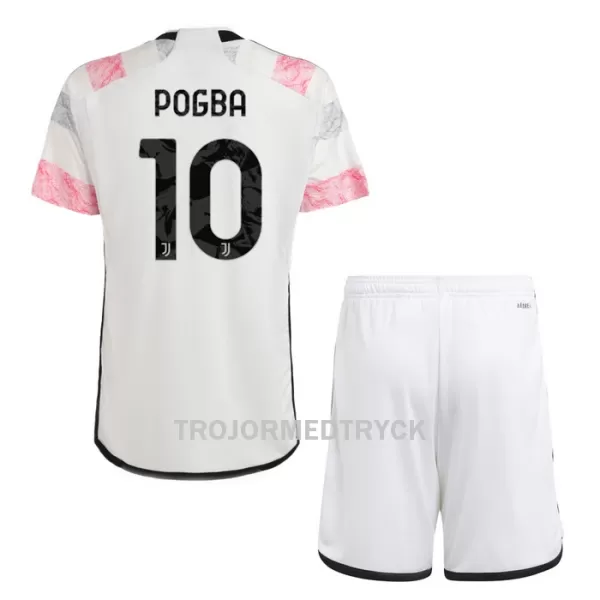 Juventus Pogba 10 Fotbollströja Barn Borta 2023/24