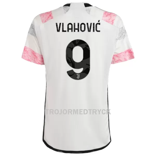 Juventus Vlahovic 9 Fotbollströja Barn Borta 2023/24