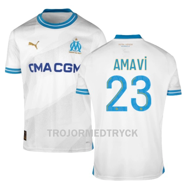 Olympique Marseille Amavi 23 Fotbollströja Hemma 2023/24