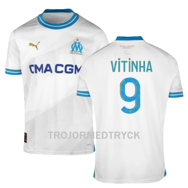 Olympique Marseille VITINHA 9 Fotbollströja Hemma 2023/24