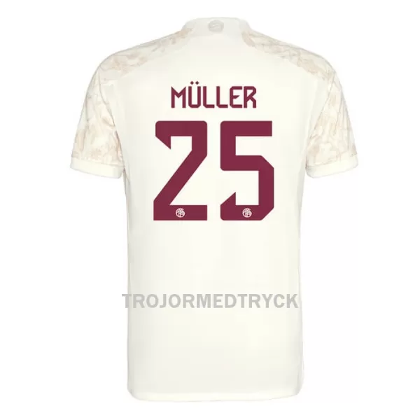 FC Bayern München Müller 25 Champions League Fotbollströja Barn Tredje 2023/24