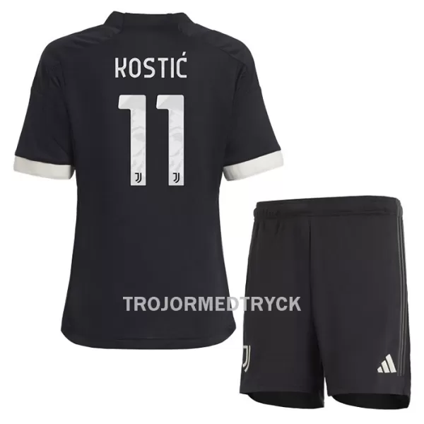 Juventus Kostic 11 Fotbollströja Barn Tredje 2023/24