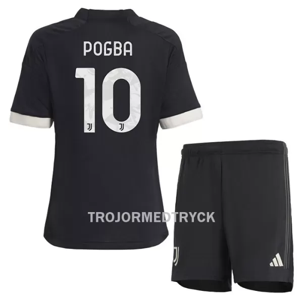 Juventus Pogba 10 Fotbollströja Barn Tredje 2023/24