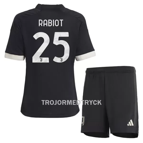 Juventus Rabiot 25 Fotbollströja Barn Tredje 2023/24