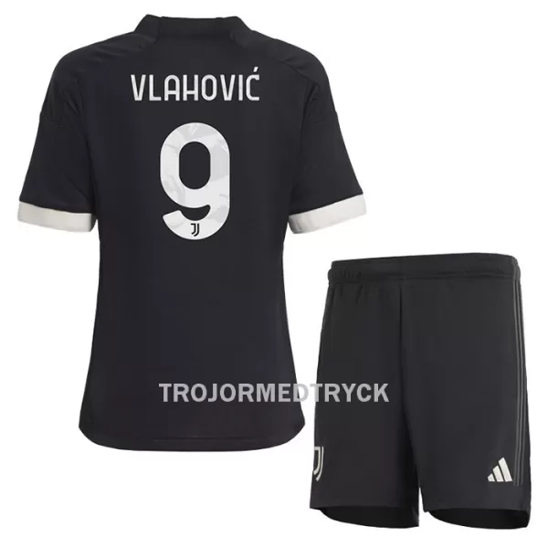 Juventus Vlahovic 9 Fotbollströja Barn Tredje 2023/24