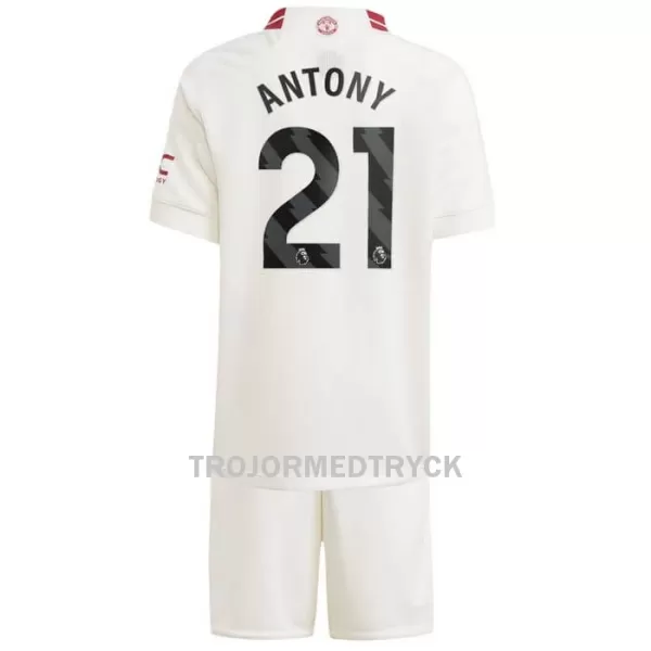 Manchester United Antony 21 Fotbollströja Barn Tredje 2023/24