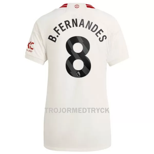 Manchester United Bruno Fernandes 8 Fotbollströja Dam Tredje 2023/24