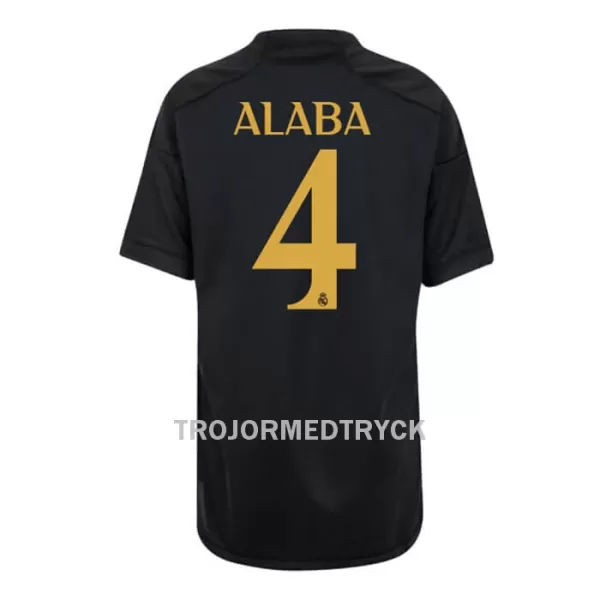 Real Madrid Alaba 4 Fotbollströja Barn Tredje 2023/24