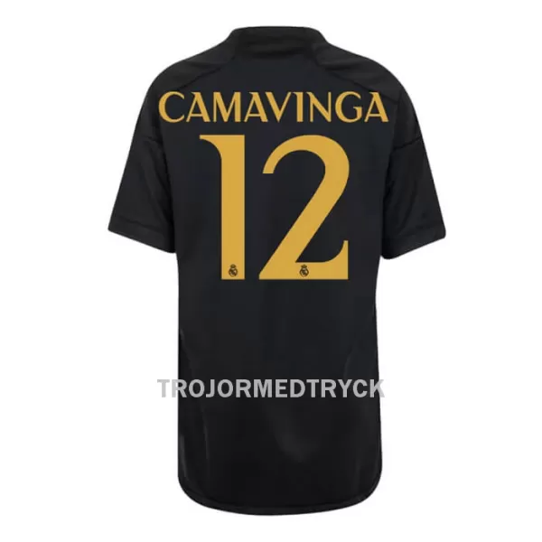 Real Madrid Camavinga 12 Fotbollströja Barn Tredje 2023/24