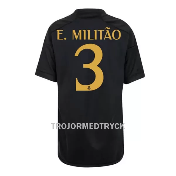 Real Madrid E. Militão 3 Fotbollströja Barn Tredje 2023/24