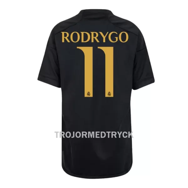 Real Madrid Rodrygo 11 Fotbollströja Barn Tredje 2023/24