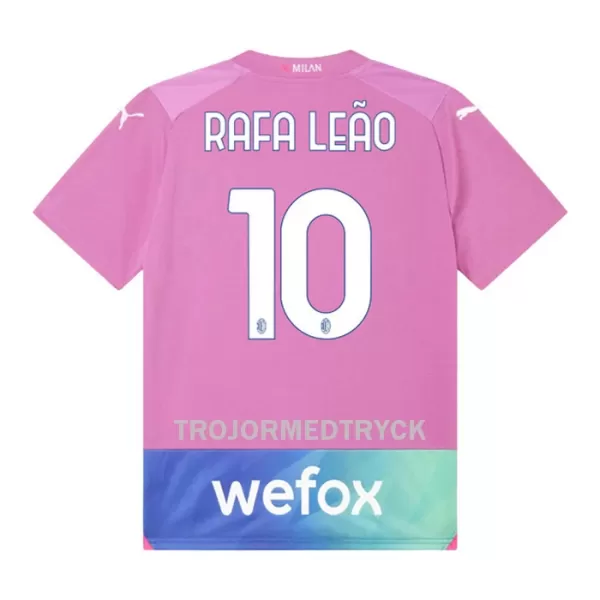 AC Milan Rafael Leao 10 Fotbollströja Barn Tredje 2023/24