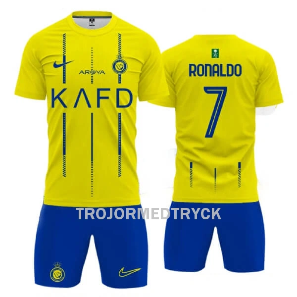 AL NASSR Ronaldo 7 Fotbollströja Barn Hemma 2023/24