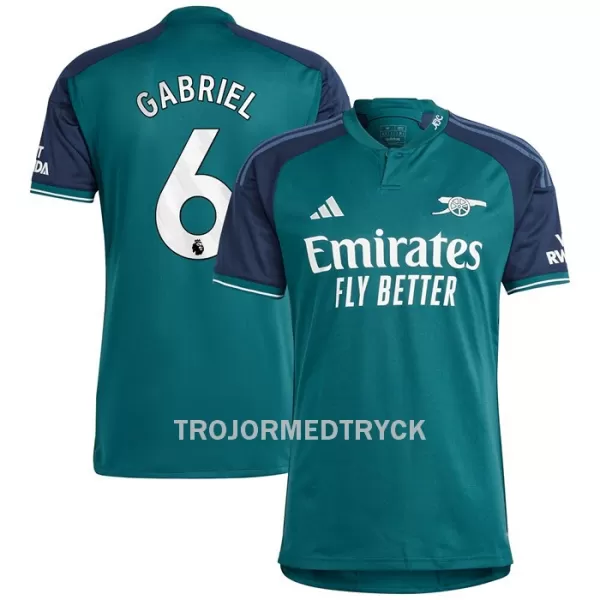 Arsenal Gabriel 6 Fotbollströja Tredje 2023/24