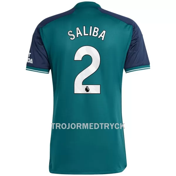 Arsenal Saliba 2 Fotbollströja Tredje 2023/24