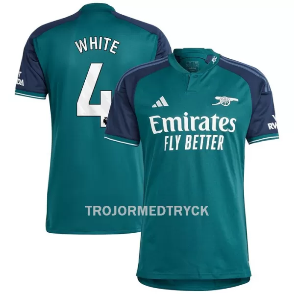 Arsenal White 4 Fotbollströja Tredje 2023/24