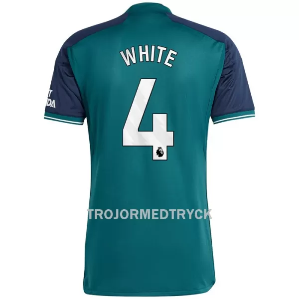 Arsenal White 4 Fotbollströja Tredje 2023/24