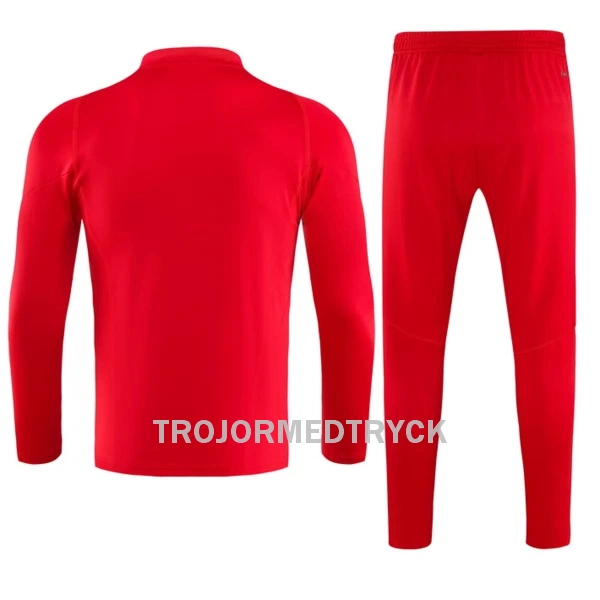 CR Flamengo Träningsträningsoverall Quarter-Zip 2023/24 Röd