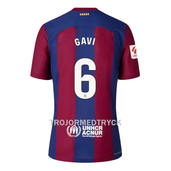 FC Barcelona Gavi 6 Fotbollströja Hemma 2023/24