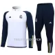 Real Madrid Träningsträningsoverall Quarter-Zip 2023/24 Vit