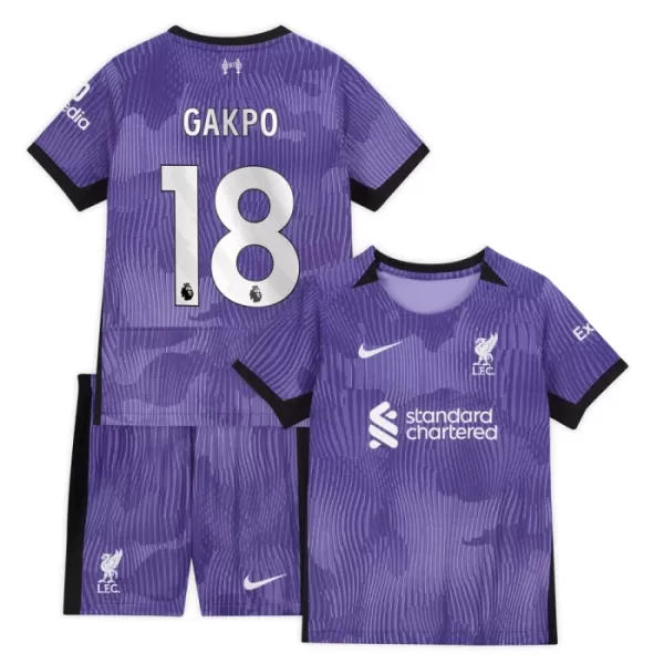 Liverpool Gakpo 18 Fotbollströja Barn Tredje 2023/24