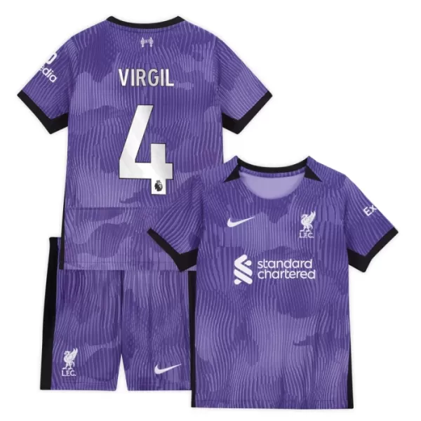 Liverpool Virgil 4 Fotbollströja Barn Tredje 2023/24