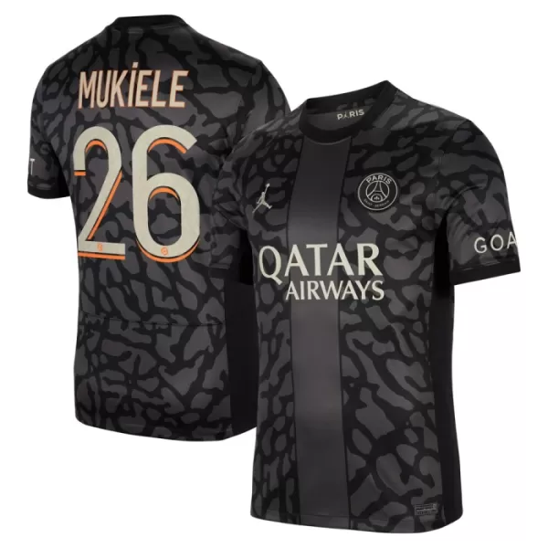 Paris Saint-Germain Mukiele 26 Fotbollströja Tredje 2023/24