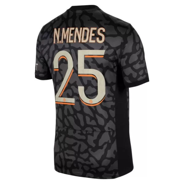 Paris Saint-Germain N.Mendes 25 Fotbollströja Tredje 2023/24