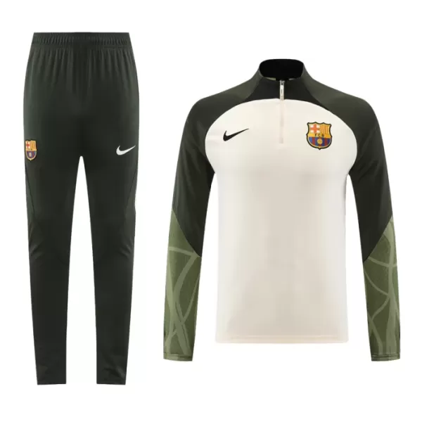 Barcelona Träningströja Quarter-Zip 2023/24 Grädde