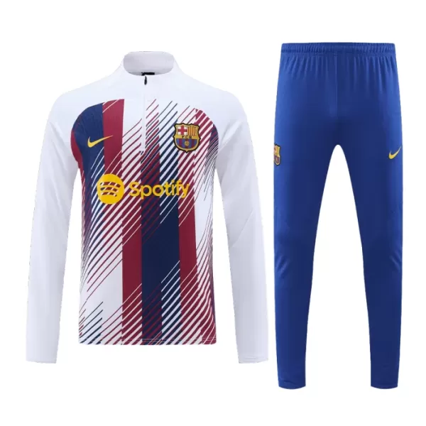 Barcelona Träningströja Quarter-Zip 2023/24 Vit