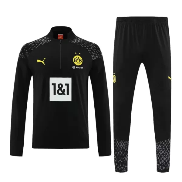 Borussia Dortmund Träningströja Quarter-Zip 2023/24 Svart