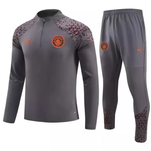 Manchester City Träningströja Quarter-Zip 2023/24 Grå