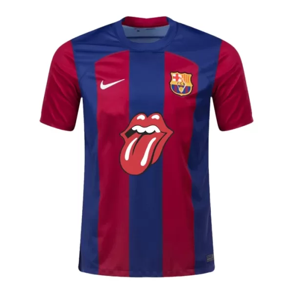 FC Barcelona x Rolling Stones Fotbollströja Hemma 2023/24 - Speciell