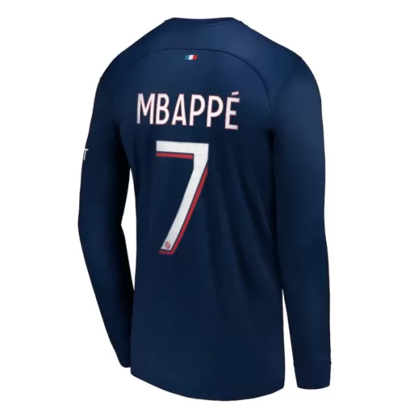 Paris Saint-Germain Mbappé 7 Fotbollströja Hemma 2023/24 Långärmad